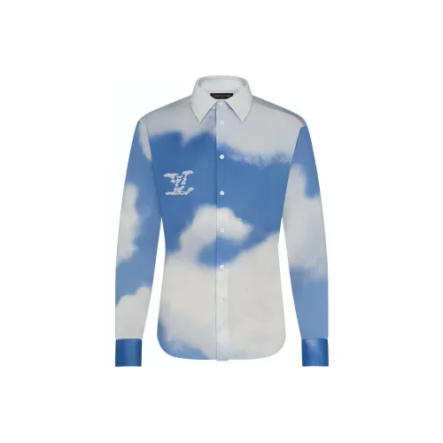 LOUIS VUITTON Новые ежеквартальные продукты LV Рубашка Мужская Белая