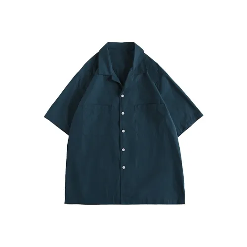 EVISTUB Павлине-синий Унисекс Рубашки