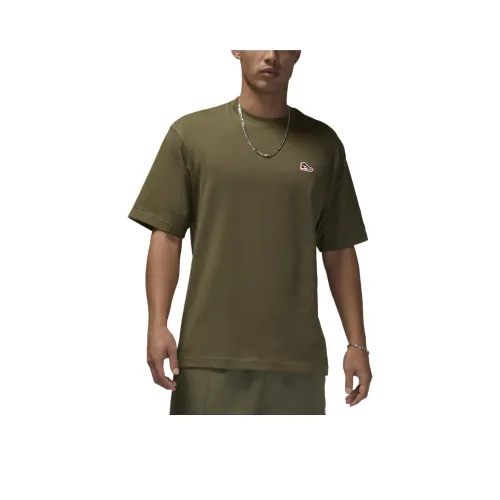 Джордан BRANDAJ1 T Рубашка Мужская Средний Оливковый