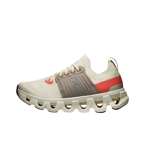 On Cloudswift 4 Slip Устойчивый к истиранию Низкий Топ Повседневные Беговые кроссовки Женские Серый