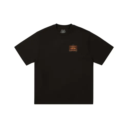 Дворцовый PORTER Collaboration Черная Унисекс Рубашка T