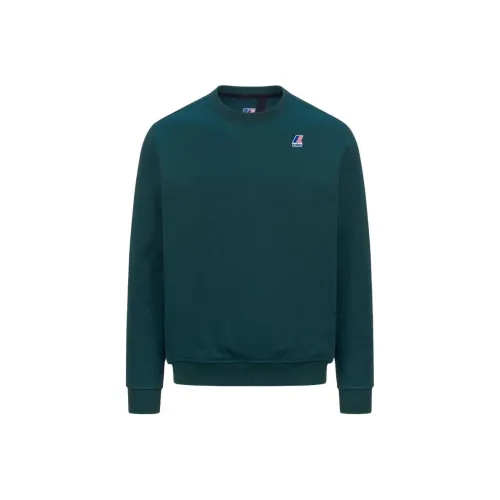 K WAY Зеленый Мужской Свитшот