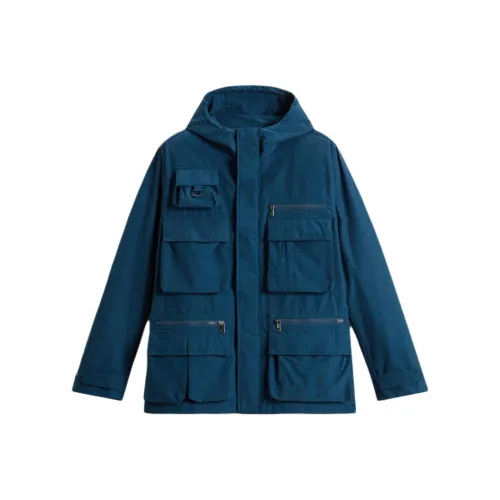 WOOLRICH SS25 Куртки и Пальто Мужской Синий