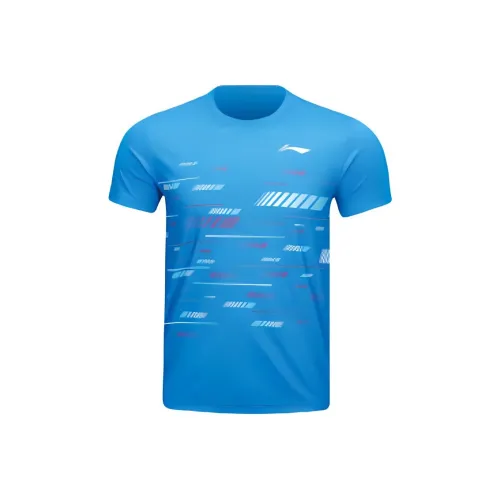LINING Badminton Competition Series T-Shirt Unisex Sail Blue