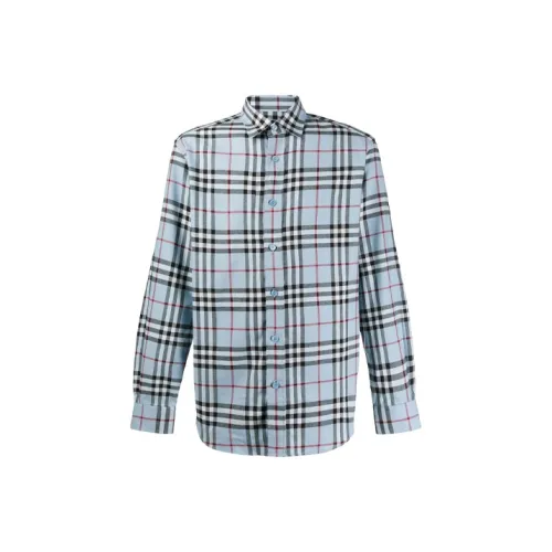 Burberry Мужские Синие Рубашки