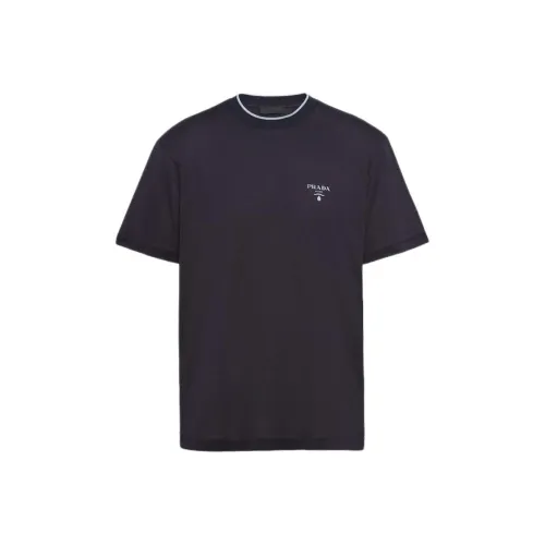 PRADA Мужские синие T-рубашки