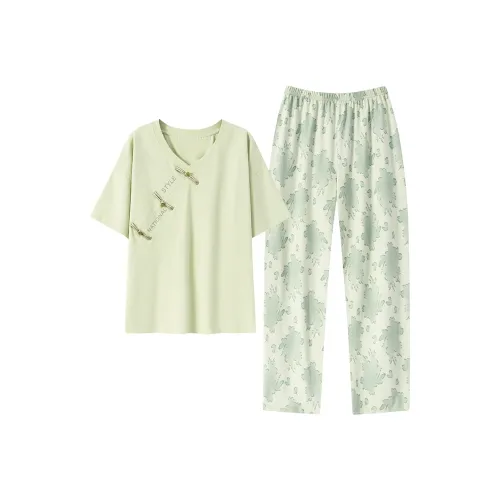 Chun Xi Pajama Комплект Женский Светло-Зеленый