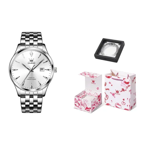 OLEVS Wisdom Series Кварцевый механизм Часы Мужские Белый циферблат