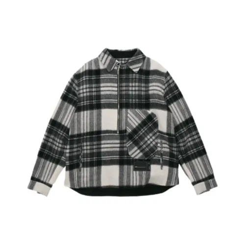 WE11DONE Рубашка Пальто Унисекс Серый