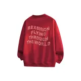 Круглый вырез, бордовый цвет