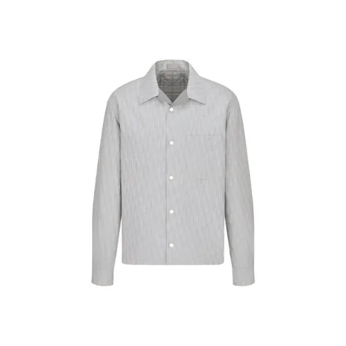 DIOR Quarterly New Products Серые Мужские Рубашки