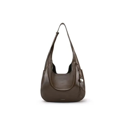 LA FESTIN Коровья кожа Тоут Сумка Сумка через плечо Большая Женская Мокка-мусс Сумеречный черный