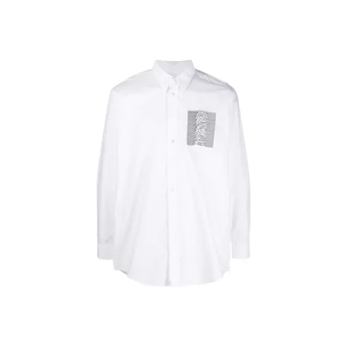 RAF SIMONS Белые Мужские Рубашки