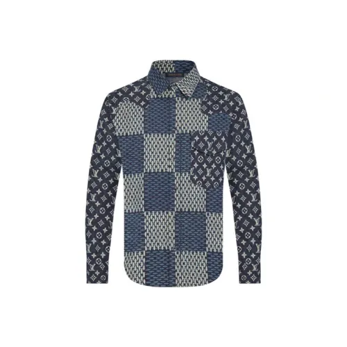LOUIS VUITTON Новые ежеквартальные продукты LV Мужские рубашки