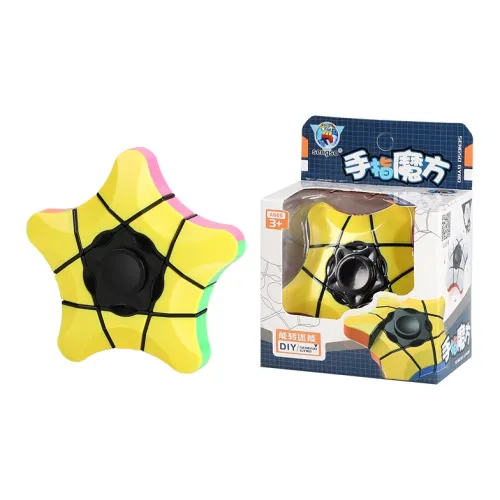 SHENGSHOU Кубик Рубика Узор Пять Остроконечных Звезд Вращающийся Кончик Пальца Кубик Рубика Уровень 1 Палец Волчок