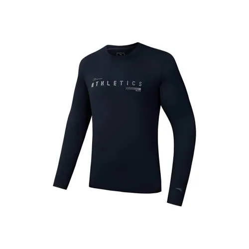 ANTA ZONGXUNXILIE T Рубашка Мужская Основная Черная