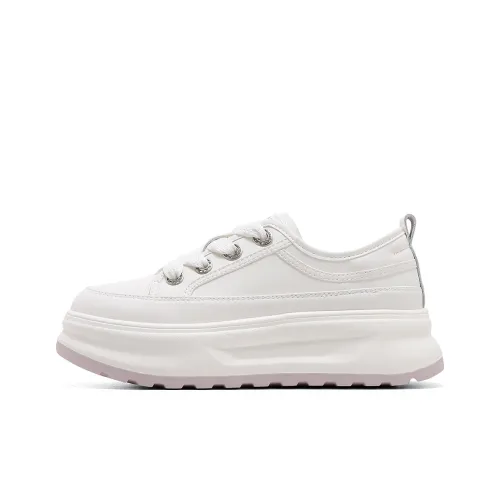 C°BANNER Устойчивые к истиранию Низкие Кроссовки для скейтбординга Женские Бежево-фиолетовые