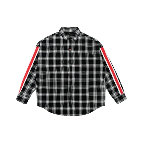 STNW Черно-белая клетка Унисекс Рубашки