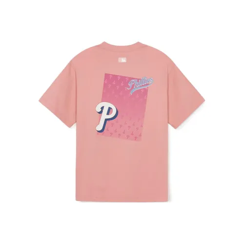 MLB MONOGRAM Коллекция Philadelphia Phillies T-Shirt Унисекс Розовый