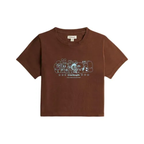 COACH Коричневый Мужской T-рубашки