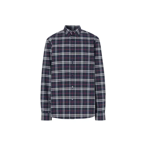 Burberry Рубашка Мужская Морской Синий