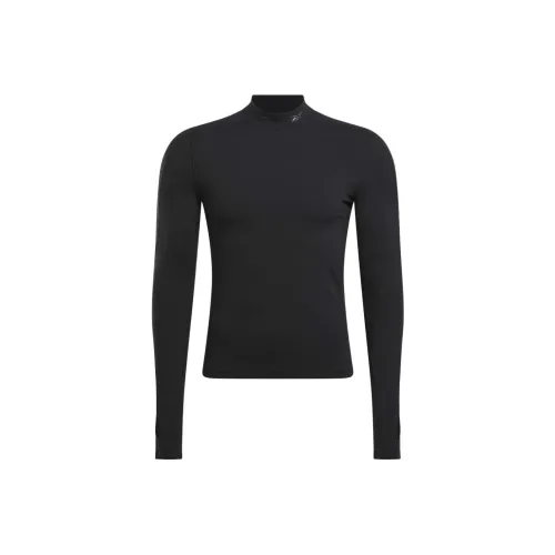 Reebok Speed BASELAYER LS FEAT. RBK Fire T-Shirt Men's Black