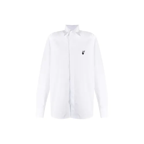 Off Белый SS21 Белый Мужские Рубашки