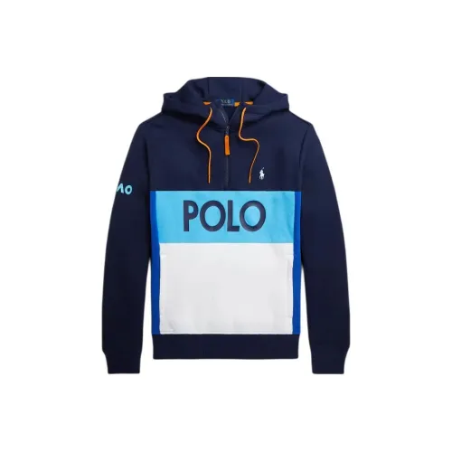 Polo Ralph Lauren Australian Open Fleece Hoodie Men's Navy Blue