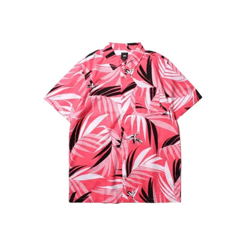 Vans Checker Цветочный Мужская Рубашка Розовая