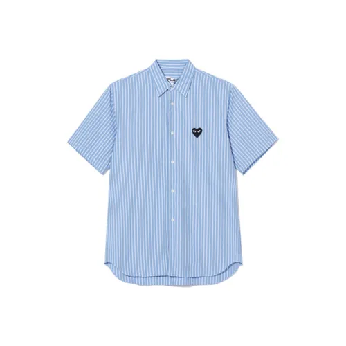 CDG Play Рубашка Мужская Светло-Синяя