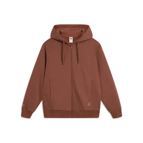 LINING Sports Life Collection Толстовка Унисекс Молочный Кофейный Умбра