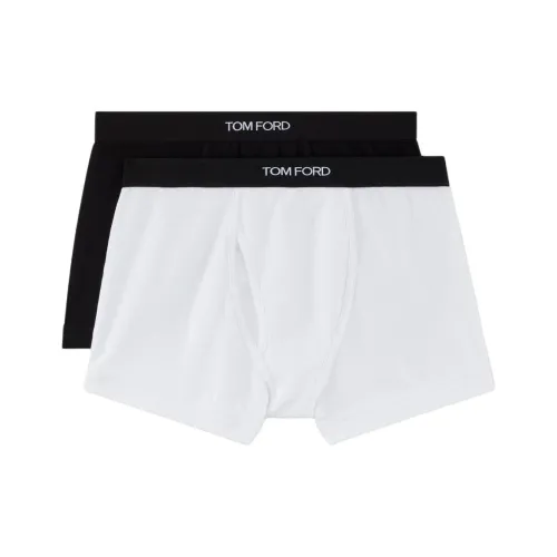 TOM FORD Черный/Белый Мужские боксер-шорты