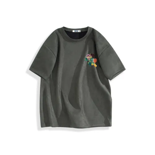 ONE PIECE Students' Повседневный Короткий рукав T-рубашки Мужской Однотонный Базовый