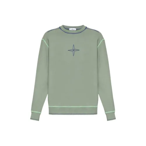 STONE ISLAND Толстовка Мужская Зеленая