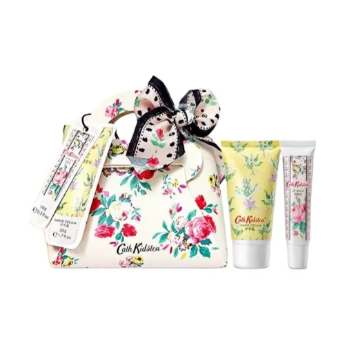 Cath Kidston Модный Цветочный Наборы для ухода с Кремом для рук и Бальзамом для губ увлажняющий и гидратирующий 50г+10г+Уход за кожей клатч