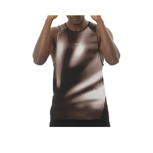 SALOMON GRAPHIC TANK Топ Мужской Кофейного зерна Железо