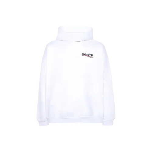 Balenciaga Свитшот Свободного кроя Унисекс Оптический Белый Цвет