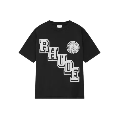 RHUDE Черные Мужские T-Рубашки