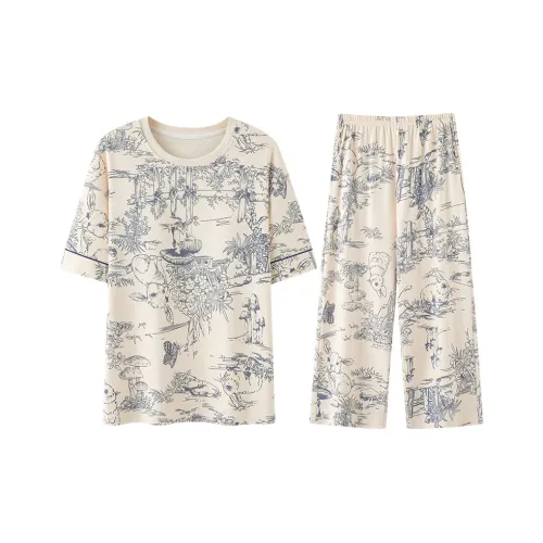 Top Melon Пижамный комплект Женский Абрикос