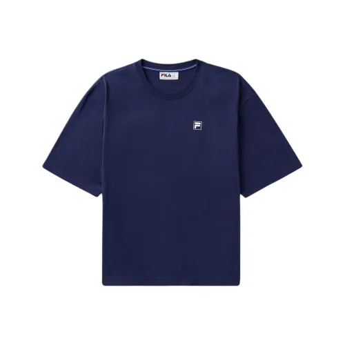 FILA FW24 COUNTRY Клуб Ракетка Bo T Рубашка Унисекс Морской синий