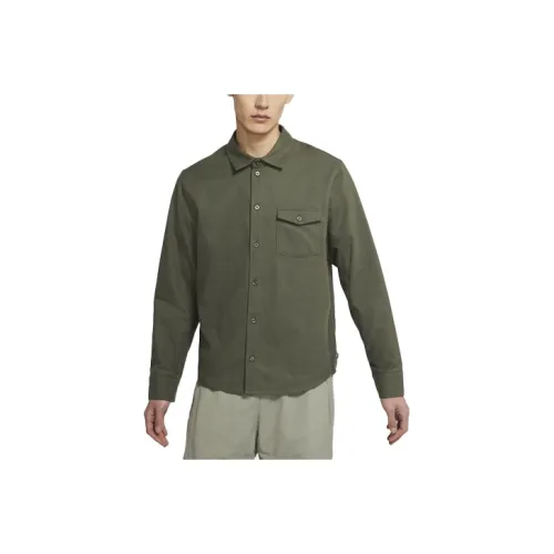 Nike Армейский зеленый Мужские Рубашки