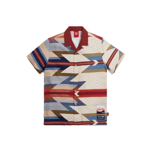 KITH Collaboration x COCA COLA X PENDLETON Рубашка Унисекс Темно-красный Фиолетовый