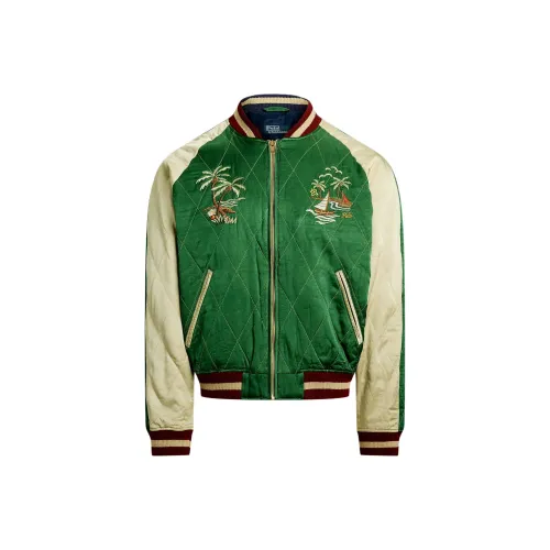 Polo Ralph Lauren Хлопковый пуховик Мужской Зеленый