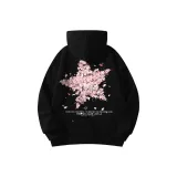 Чёрный, вишнёвый, цветок, звезда