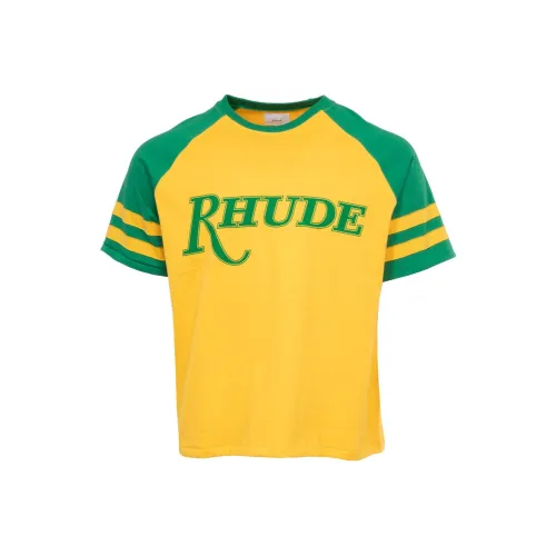 RHUDE Желтая Мужская Футболка