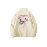 [Thickened Double-Sided Velvet] Экрю (B Butterfly Phantom Chest Logo _B Large Butterfly Phantom Back Logo)  
[Утолщенный Двусторонний Бархат] Экрю (B Бабочка Призрачный Логотип на груди _B Большой Бабочка Призрачный Логотип на спине)