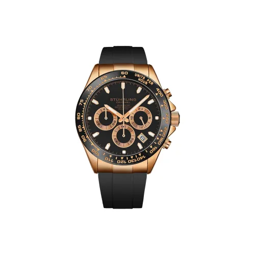 STUHRLING Schurter Diver Collection Watch Мужские Western Наручные часы Кварцевый механизм Силиконовый ремешок 42 мм