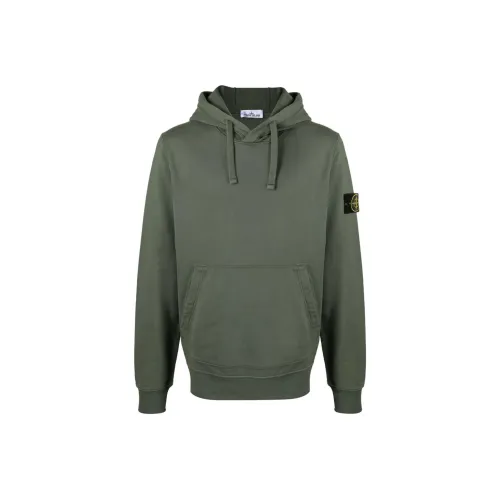 STONE ISLAND Зеленый Мужские Свитшоты