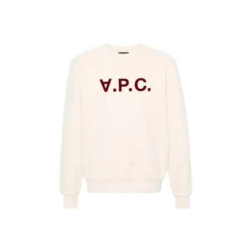 A.P.C SS24 Свитшот Унисекс Айвори Белый