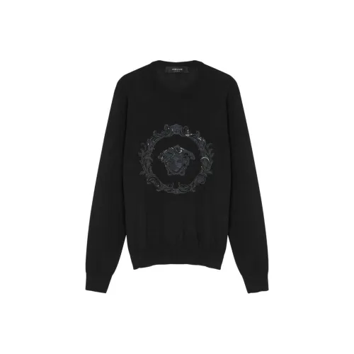 VERSACE Мужские черные свитшоты